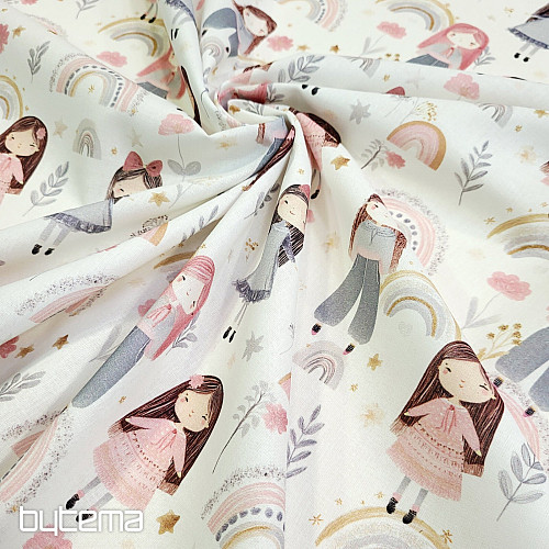 Cotton fabric GIRLS