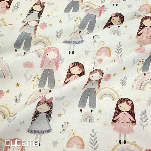 Cotton fabric GIRLS