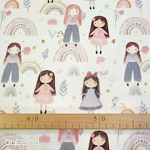 Cotton fabric GIRLS