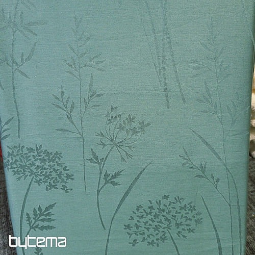 Luxurious cotton damask RIO GREEN