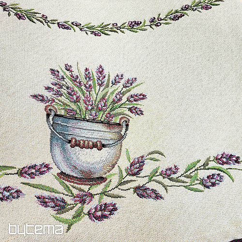 Round tapestry tablecloth LAVENDER