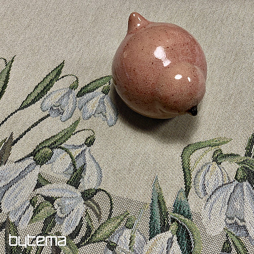 Round tapestry tablecloth SNOWFLAKES