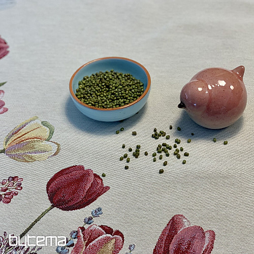 Round tapestry tablecloth TULIPS SPRING III