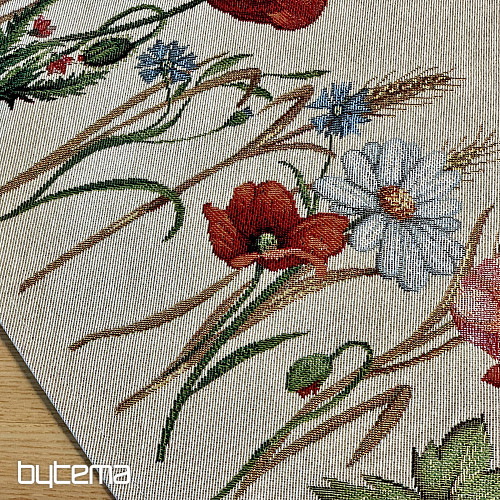 Tapestry tablecloth round WILD FLOWERS