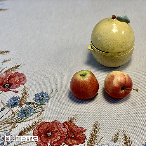 Tapestry tablecloth round WILD FLOWERS