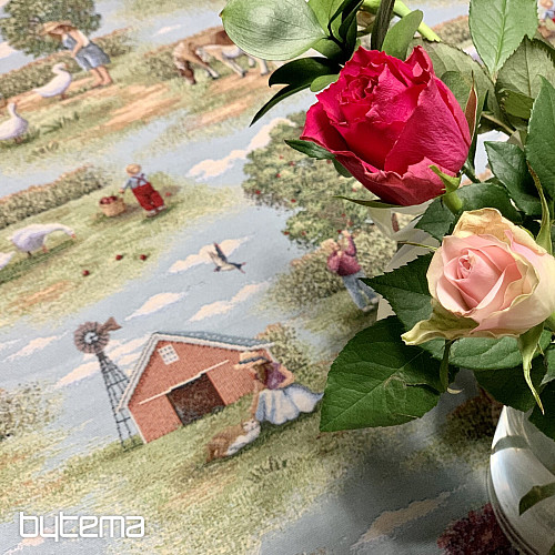 Tapestry tablecloth and scarf VENKOV