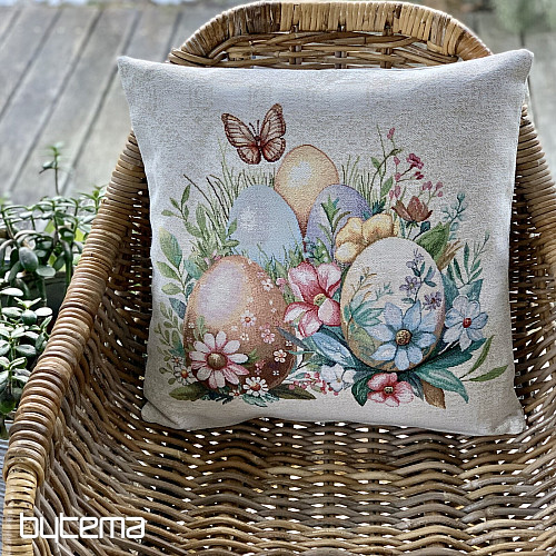 Easter decorative cover EGGS IN THE GRASS