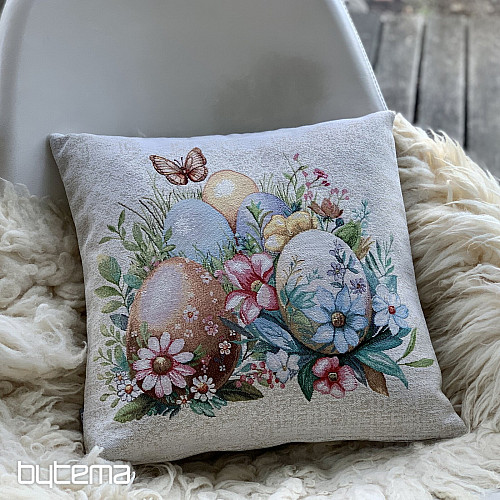 Easter decorative cover EGGS IN THE GRASS