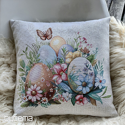 Easter decorative cover EGGS IN THE GRASS