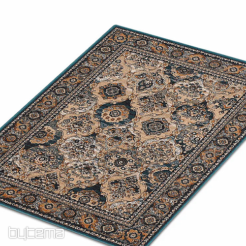 Luxury wool carpet ISFAHAN Forenza emerald/emerald