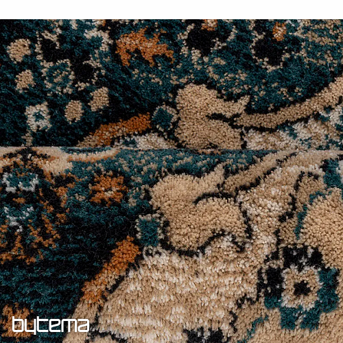 Luxury wool carpet ISFAHAN Forenza emerald/emerald