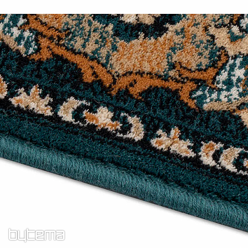 Luxury wool carpet ISFAHAN Forenza emerald/emerald