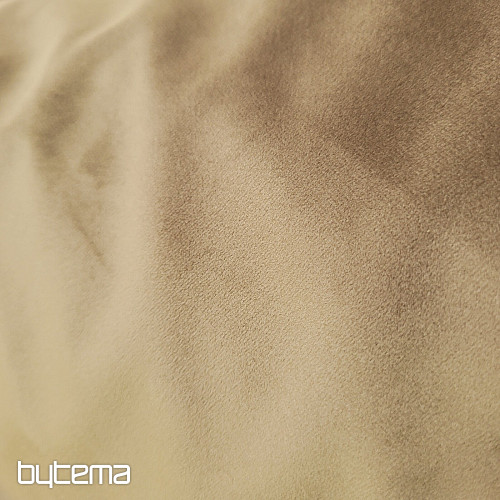 Luxurious monochrome designer decorative fabric GERSTER 77042/0200 BROWN