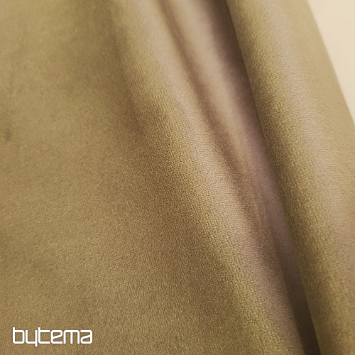 Luxurious monochrome designer decorative fabric GERSTER 77042/0200 BROWN