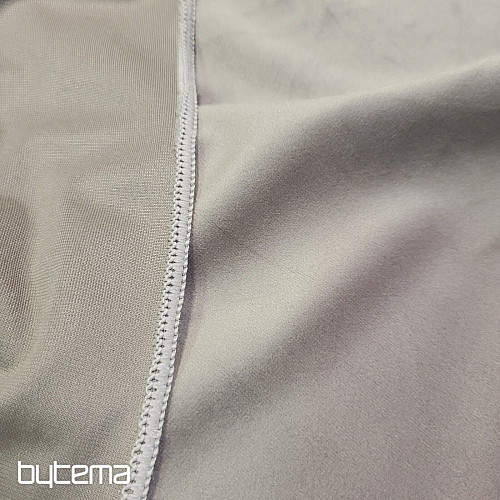 Luxurious monochrome designer decorative fabric GERSTER 77042/0040 BEIGE GREY