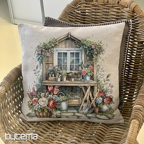 Tapestry pillowcase GARDEN HOUSE