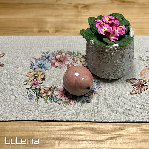Easter tablecloth and scarf EGGS IN THE GRASS