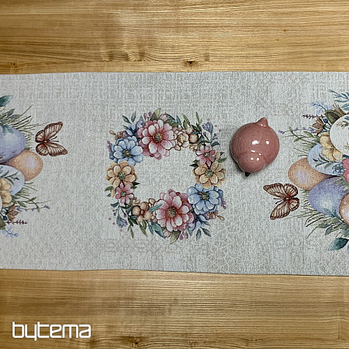 Easter tablecloth and scarf EGGS IN THE GRASS