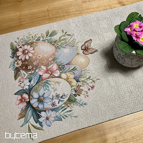 Easter tablecloth and scarf EGGS IN THE GRASS