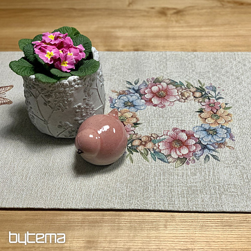 Easter tablecloth and scarf EGGS IN THE GRASS