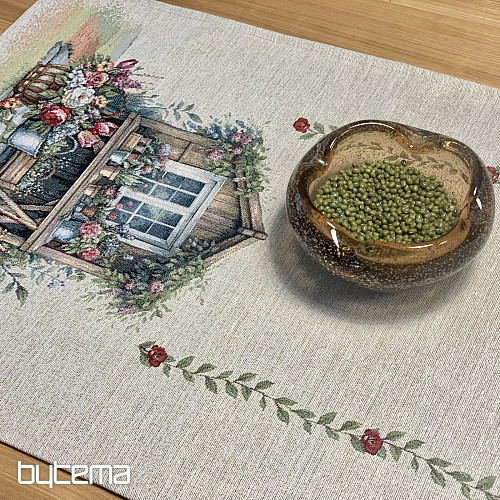Tapestry tablecloth and scarf GARDEN HOUSE