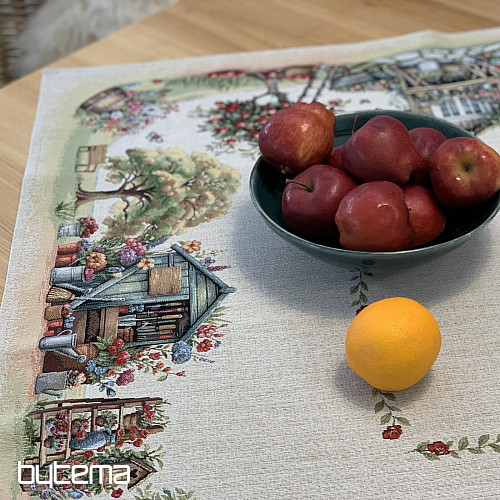 Tapestry tablecloth and scarf GARDEN HOUSE