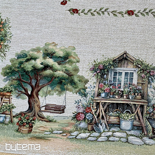Tapestry tablecloth and scarf GARDEN HOUSE