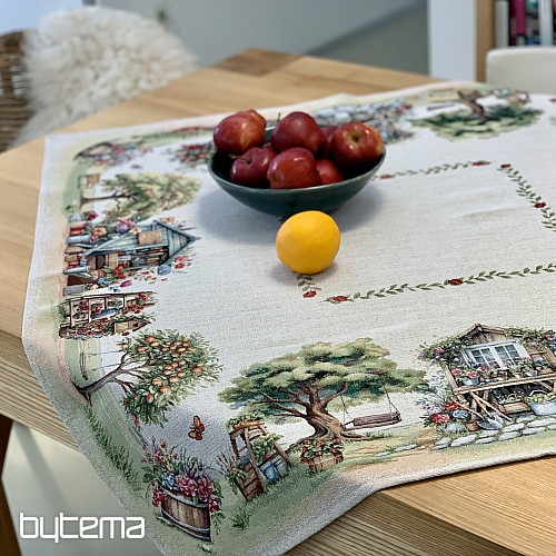Tapestry tablecloth and scarf GARDEN HOUSE