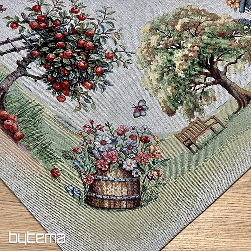 Tapestry tablecloth and scarf GARDEN HOUSE