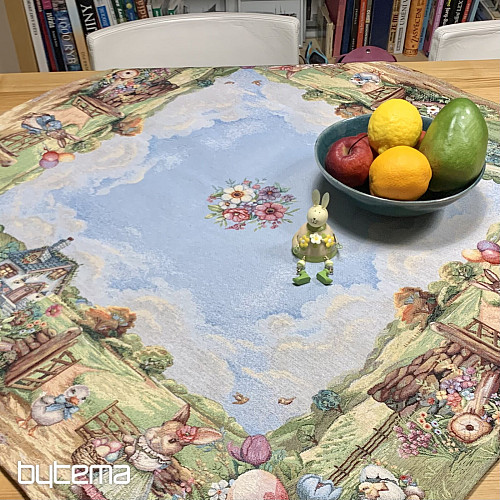 Tapestry tablecloth and scarf EASTER JOURNEY