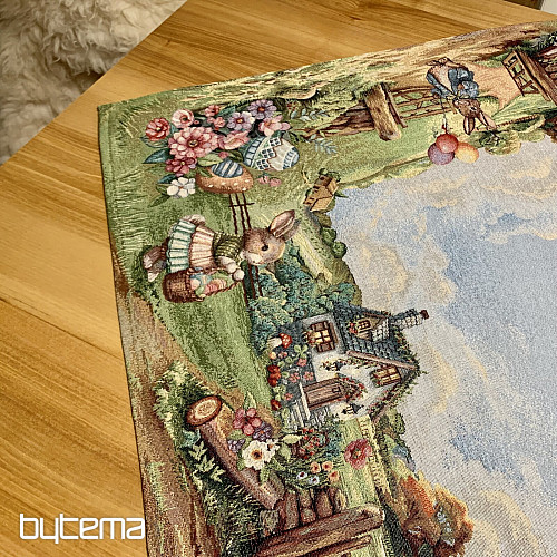 Tapestry tablecloth and scarf EASTER JOURNEY