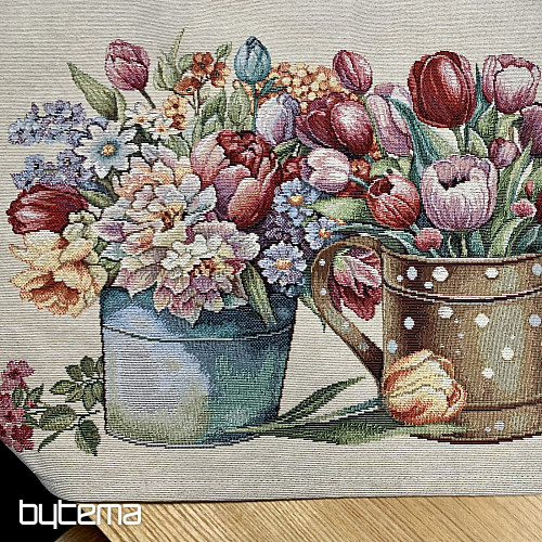 Tapestry tablecloth and scarf SPRING BOUQUET