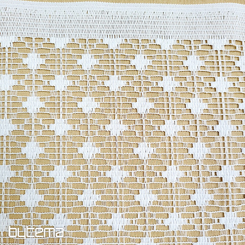 Jacquard curtain ZORA white