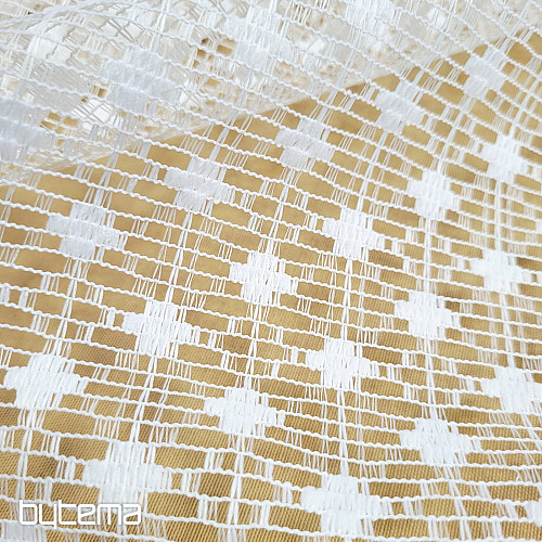 Jacquard curtain ZORA white