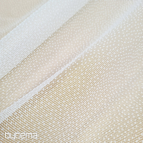 Jacquard curtain INGRID white