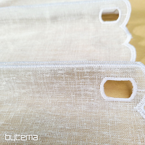 Stained glass curtain WHITE HEART