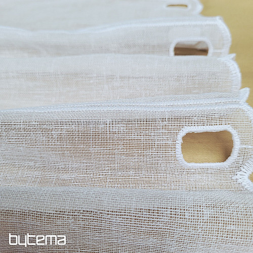 Stained glass curtain HEART BEIGE