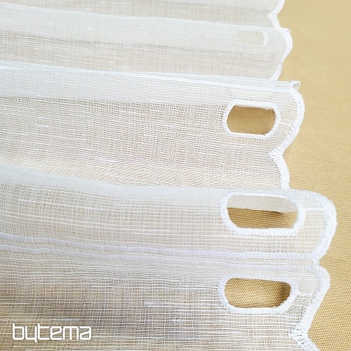 Stained glass curtain FLOWERS RED