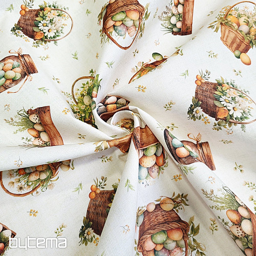 Decorative fabric COLORED EGGS