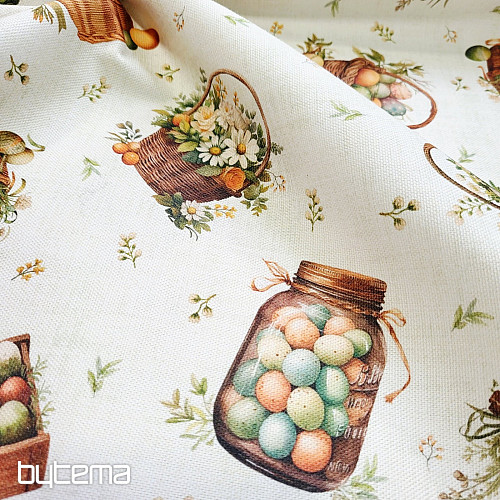 Decorative fabric COLORED EGGS