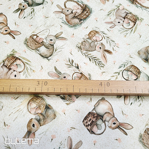 Decorative fabric BUNNY BLESSED