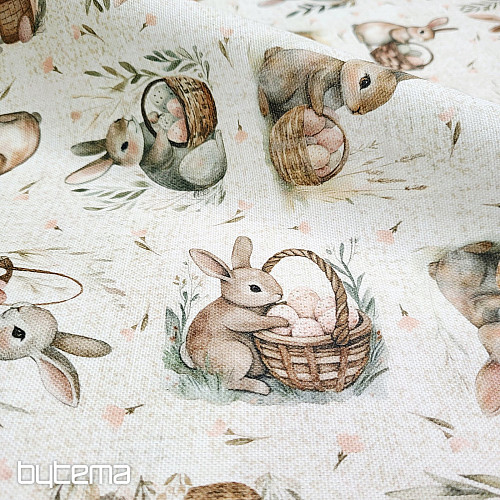 Decorative fabric BUNNY BLESSED