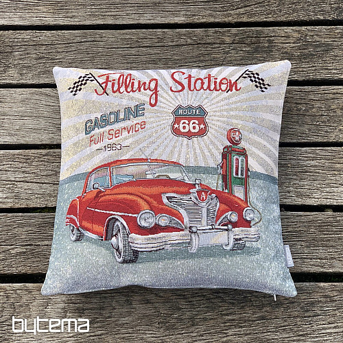 Tapestry pillowcase FILLING STATION ROUTE 66