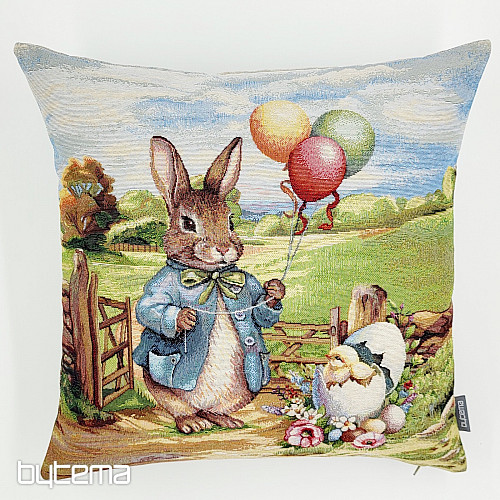 Tapestry pillowcase RABBIT WITH BALLOONS