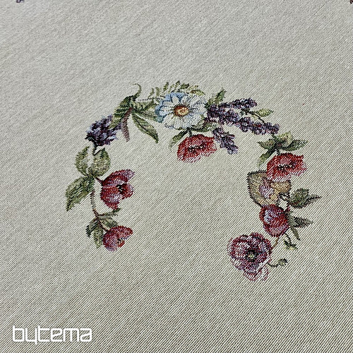 Tapestry tablecloth and scarf BIRDHOUSE