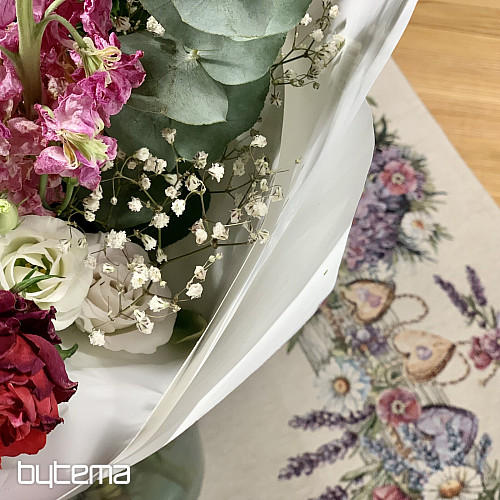 Tapestry tablecloth and scarf BIRDHOUSE