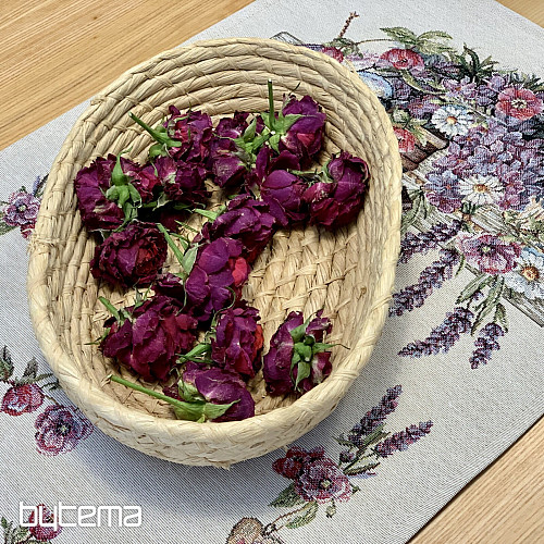 Tapestry tablecloth and scarf BIRDHOUSE