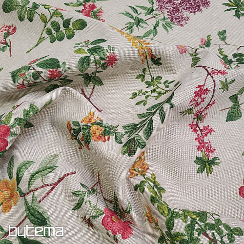 Decorative fabric FLOWERS OREGON