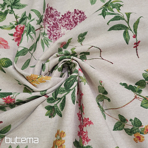 Decorative fabric FLOWERS OREGON