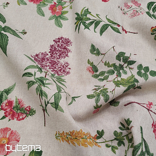 Decorative fabric FLOWERS OREGON